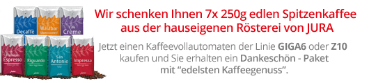Z10 Signature Line Aluminium Dark Inox (EA)  inkl. Jura Kaffeebohnen-Probierpaket 7 x 250g